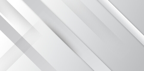 Modern simple white and grey gradient background. Geometric background with diagonal stripes design. Vector illustration. Suit for business, corporate, institution,seminar, template design. 