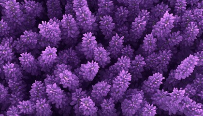 A seamless background of vibrant lavender flowers