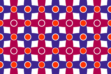 A striking array of colorful shapes interlock, creating a lively visual experience