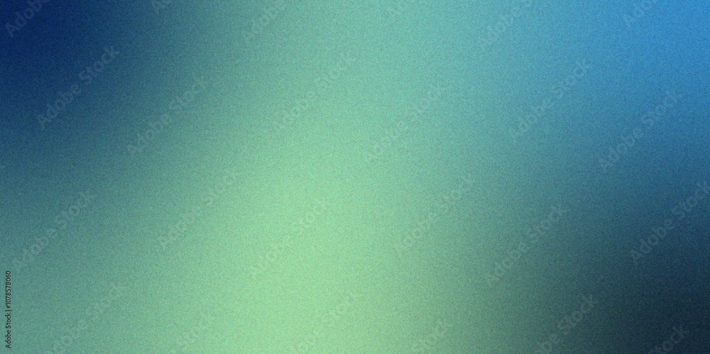 Poster aqua color gradient background. blue color grunge light texture background. grainy retro style backd
