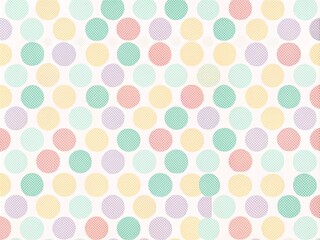 Polka Dot Pattern with Soft Pastel Circles