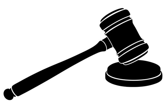 recommend clip art: Justice Gavel Silhouette Icon Vector Illustration.