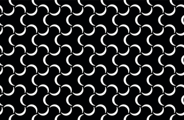 The geometric pattern with lines. Seamless vector background. White and black texture. Graphic modern pattern. Simple lattice graphic design.