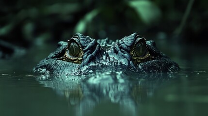 Fototapeta premium Close Up of an Alligator in the Water