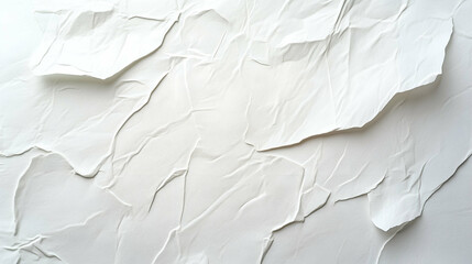 Obraz premium Wrinkled White Paper Layers with Torn Edges