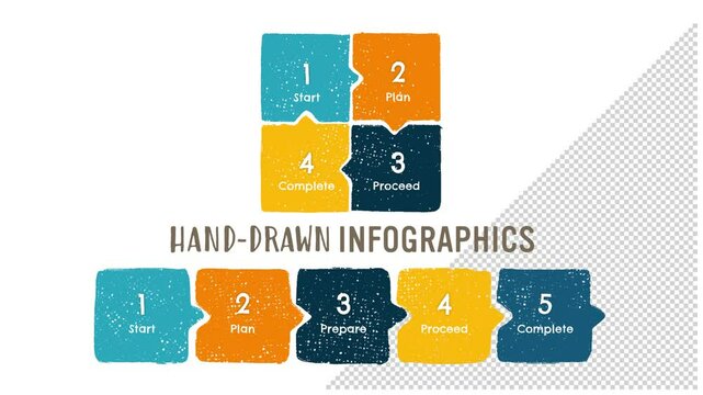 Hand drawn infographics (vivid color)