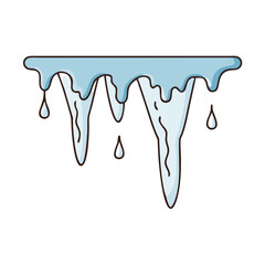 vector art,  flat illustration icicle icon