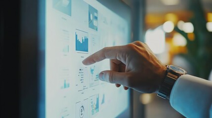 Interactive Data Analysis on Digital Screen