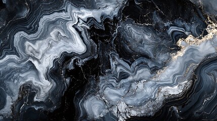 Black and grey abstract marble texture for modern background use