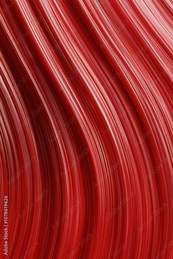 Sticker Abstract flowing red texture, showcasing smooth curves and dynamic waves, perfect for backgrounds, designs, and artistic projects.