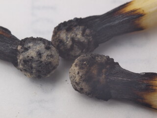 Matches. Wooden matches with sulfur. Fire. Danger.