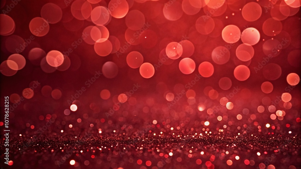 Poster vibrant bokeh effect with red background color for stunning visuals in various creative projects