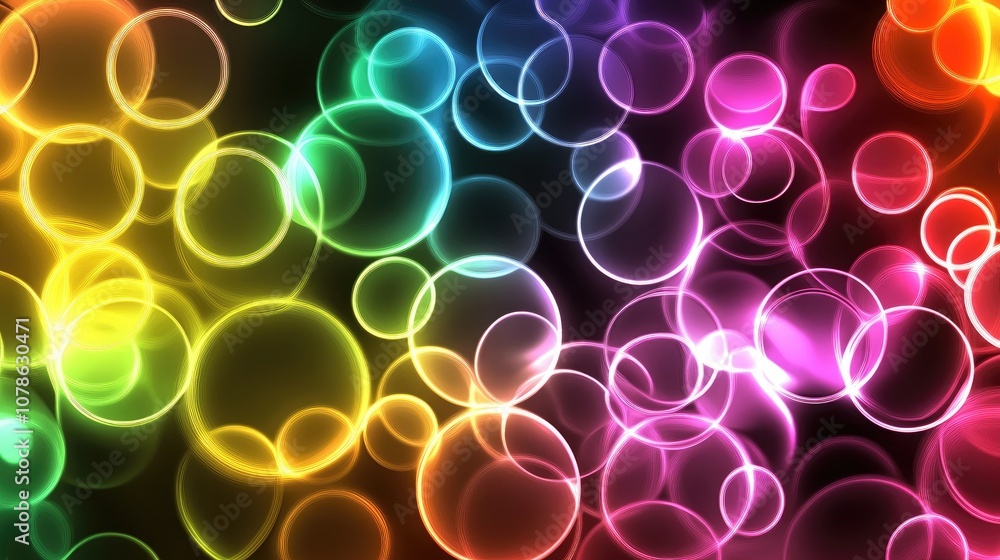 Poster dynamic fluid abstract design with colorful gradients