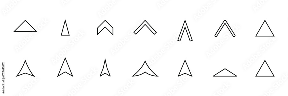 Poster arrows set of black icons. arrow icon. arrow vector collection. arrow. cursor. modern simple arrows.