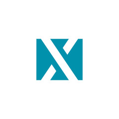 Geometric Letter X Logo design vector template