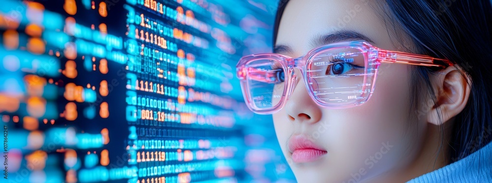 Aufkleber an ai cyber security concept. multiple it experts analyze stock online threats to consumer informati