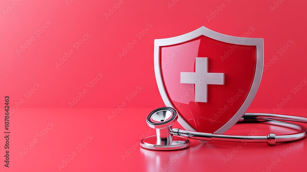 Poster symbolizing the importance of protecting patient data and ensuring secure healthcare practices, a di