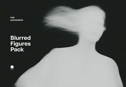 Blurred Figures Abstract Backgrounds With Generative AI