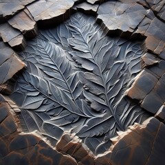 Shale Formation Thin flaky shale with impressions of leaves reve