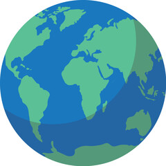 Obraz premium Earth icon vector illustration, planet icon, globe icon, earth planet, planet icon