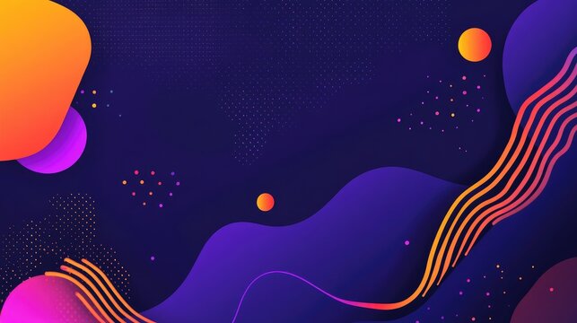 Vibrant Geometric Neon Gradient Design