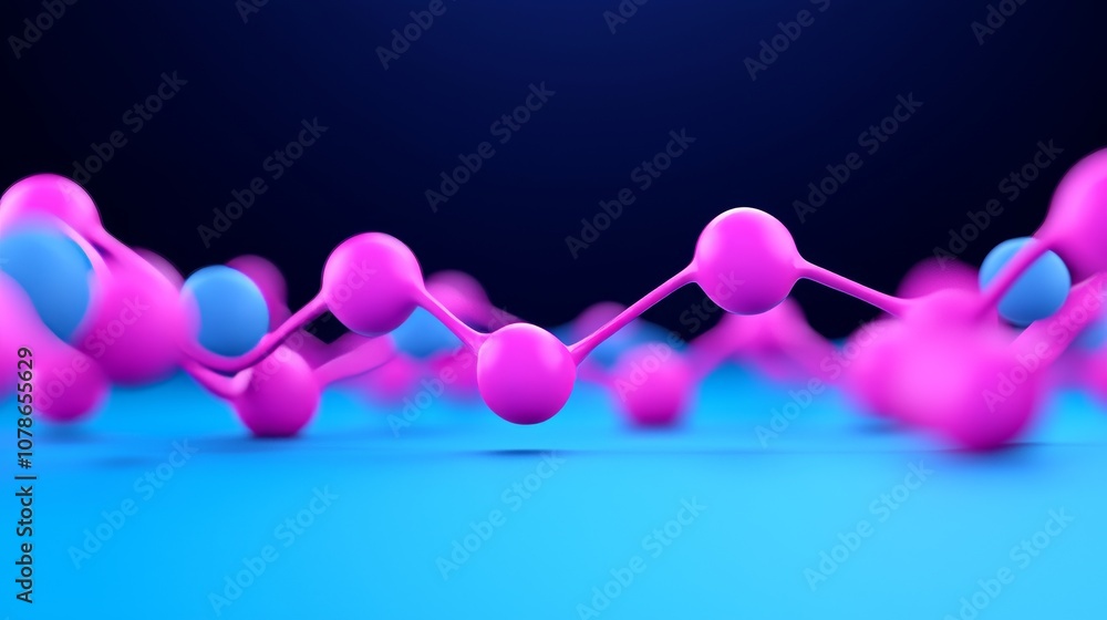 Poster modern background with quantum processing and deep learning stock. future presentation technology fo