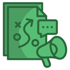 Campaign Strategy Icon For Design Element