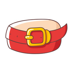  Santa's belt vector art,  flat illustration  Santa's belt icon