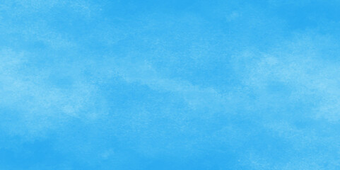 Grunge tint light blue watercolor abstract background, Aquarelle paint paper textured, blue sky with clouds, Sky Nature Landscape Background, sky background with white fluffy clouds.	