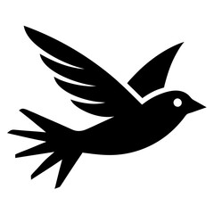 bird fly  silhouette vector