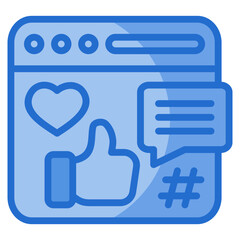 Social Media Outreach Icon For Design Element