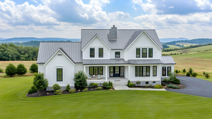 Nashville country estate with rolling pastures and private recording studio, modern Tennessee luxury farmhouse