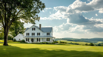 Nashville country estate with rolling pastures and private recording studio, modern Tennessee luxury farmhouse