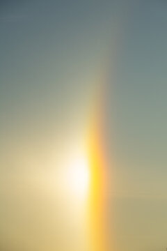 Solar halo, a rare effect seen in winter
