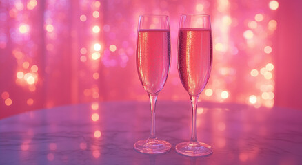 Happy New Year. Christmas and New Year holiday background, Valentine's background concept.