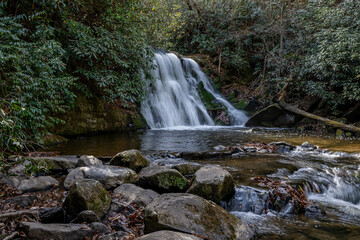 Fototapeta premium yellow creek falls, robbinsville, north carolina