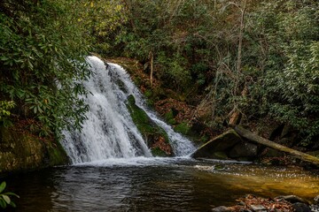 yellow creek falls, robbinsville,  north carolina