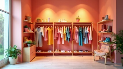 Bright and Charming Pop-up Store for Children's Fashion