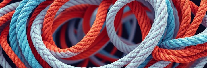 Futuristic 3D rendering of twisted ropes and a shiny sphere, pattern, sphere