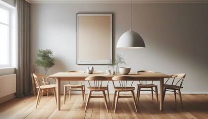 dining room with table