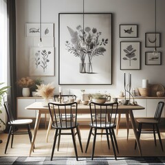 room interior with table