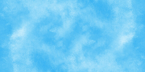 Grunge tint light blue watercolor abstract background, Aquarelle paint paper textured, blue sky with clouds, Sky Nature Landscape Background, sky background with white fluffy clouds.	
