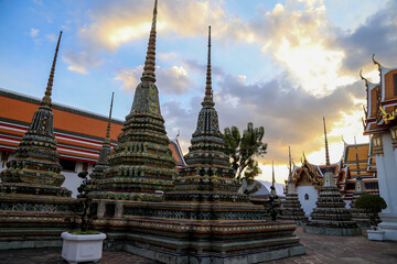 Fototapeta premium Bangkok, Thailand, Wat Pho Buddhist temple 