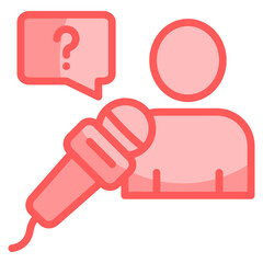 Media Interview Icon For Design Element
