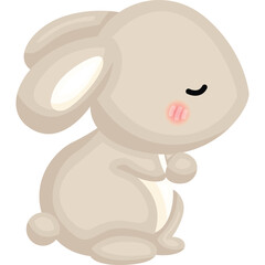 a vector of a cute rabbit