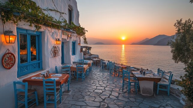 Sunset Dinner by the Sea