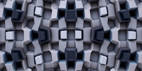 Futuristic tech background with pink and blue glossy cubes in precise construction, abstract, technology