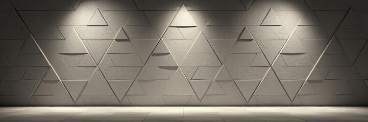 Futuristic tech background with triangular block structure wall texture and 3d triangle tile pattern, pattern, block