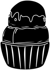 ice illustration cream silhouette sundae logo sweet icon food outline dessert summer cart cone shop tasty wheel business frozen shape or vector graphic background