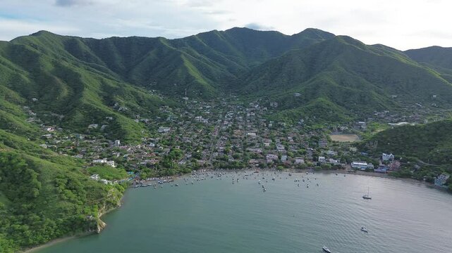 Taganga, Santa Marta, Colombia. Desde el aire